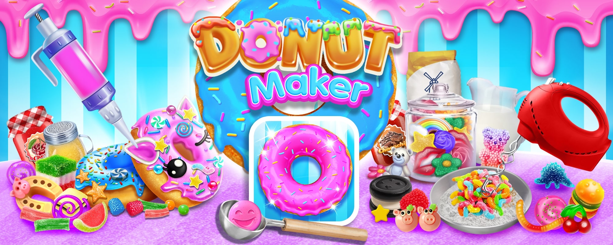 Donut Maker Cooking